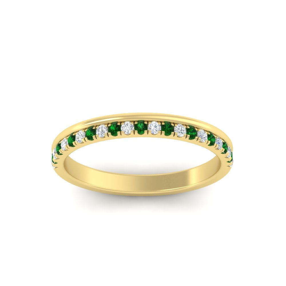a-beautiful-round-diamond-half-eternity-band-with-emerald-in-yellow-gold-FD11406BGEMGRANGLE5-NL-YG