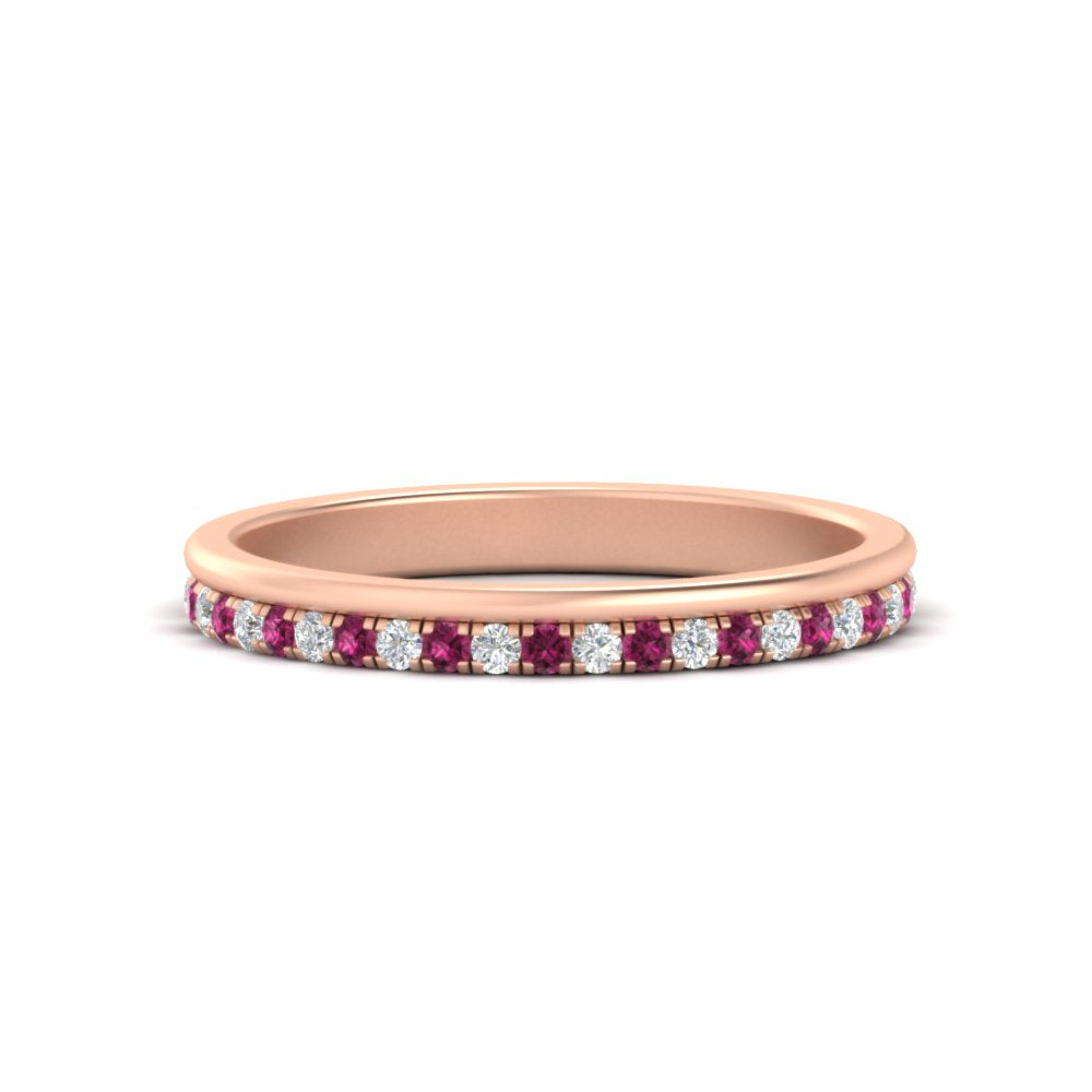 a-beautiful-round-diamond-half-eternity-band-with-pink-sapphire-in-rose-gold-FD11406BGSADRPI-NL-RG