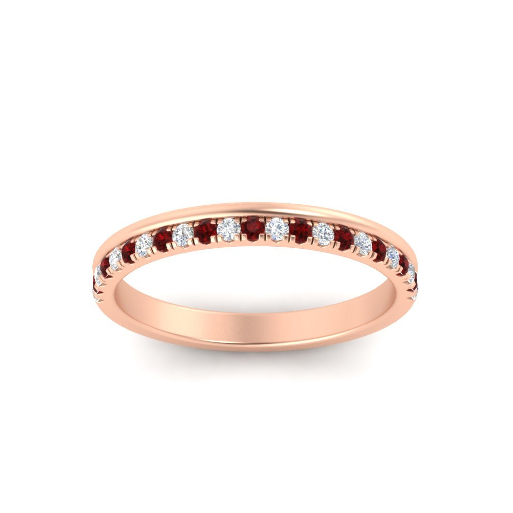 a-beautiful-round-diamond-half-eternity-band-with-ruby-in-rose-gold-FD11406BGRUDRANGLE5-NL-RG