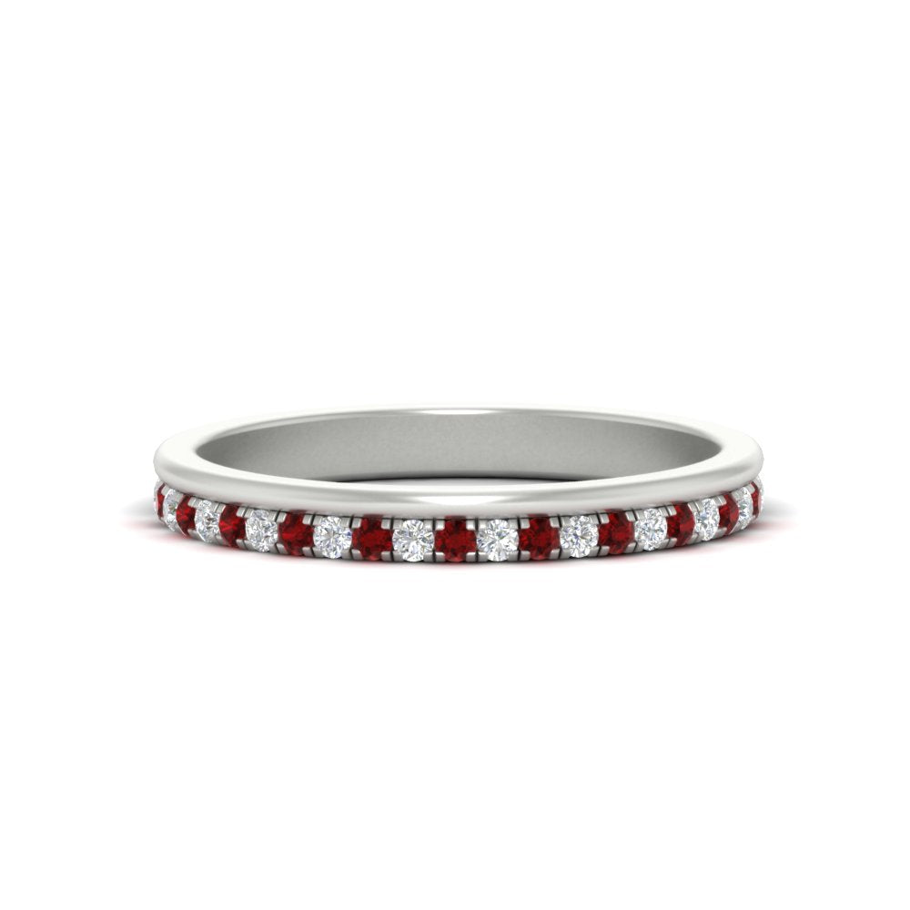 a-beautiful-round-diamond-half-eternity-band-with-ruby-in-white-gold-FD11406BGRUDR-NL-WG