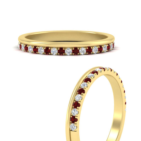 a-beautiful-round-diamond-half-eternity-band-with-ruby-in-yellow-gold-FD11406BGRUDRANGLE3-NL-YG