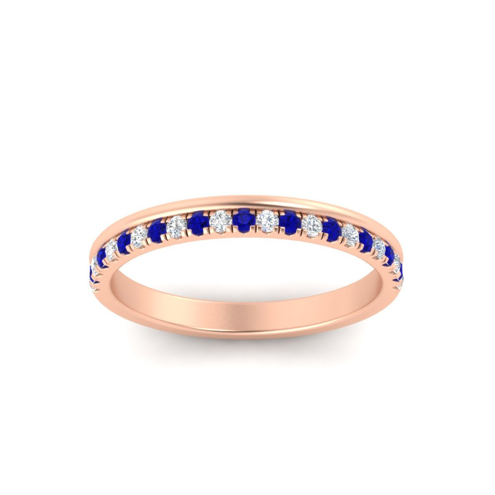 a-beautiful-round-diamond-half-eternity-band-with-sapphire-in-rose-gold-FD11406BGSABLANGLE5-NL-RG