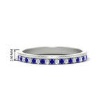 Load image into Gallery viewer, a-beautiful-round-diamond-half-eternity-band-with-sapphire-in-white-gold-FD11406BGSABL-NL-WG-HW
