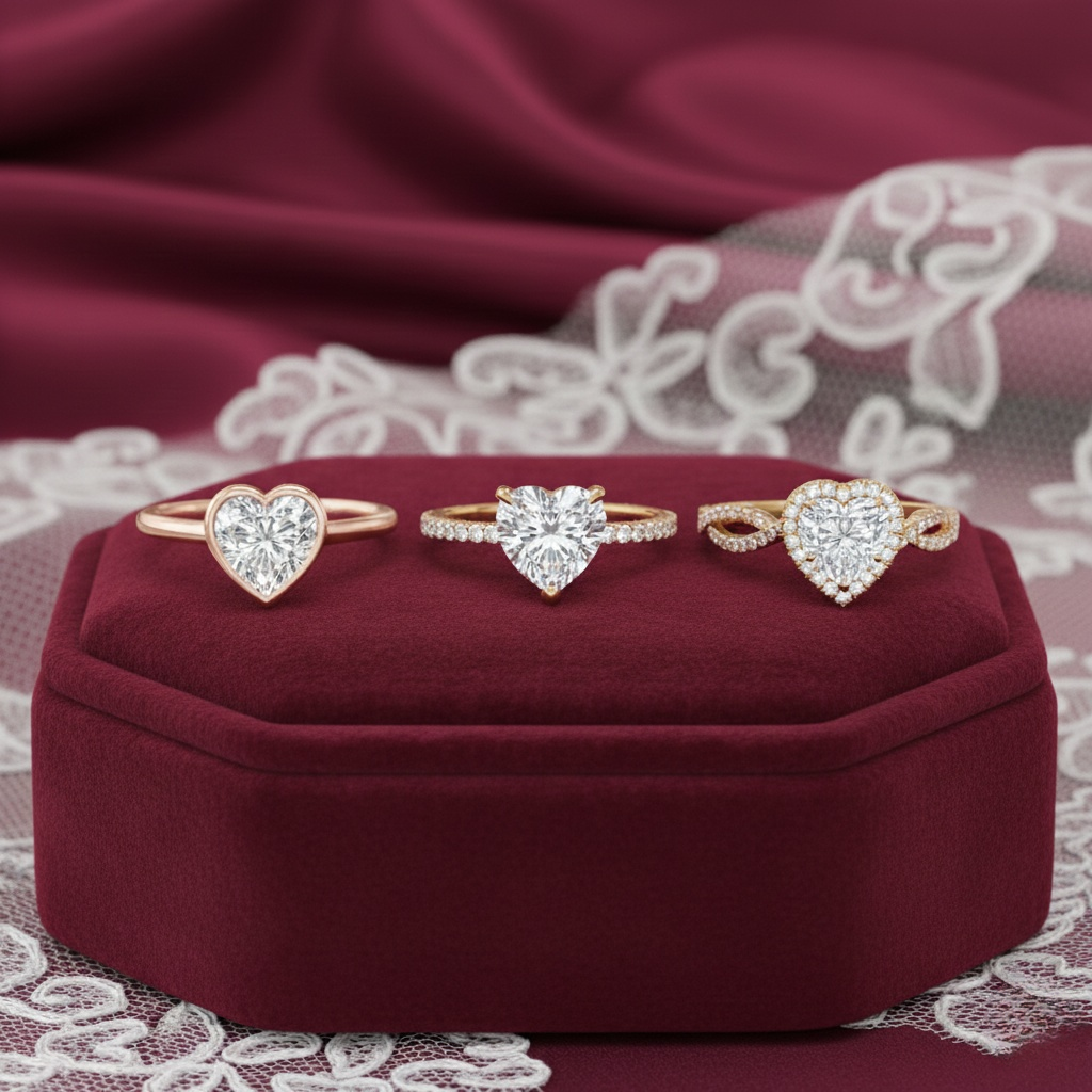 Best Settings for Heart Shaped Engagement Rings