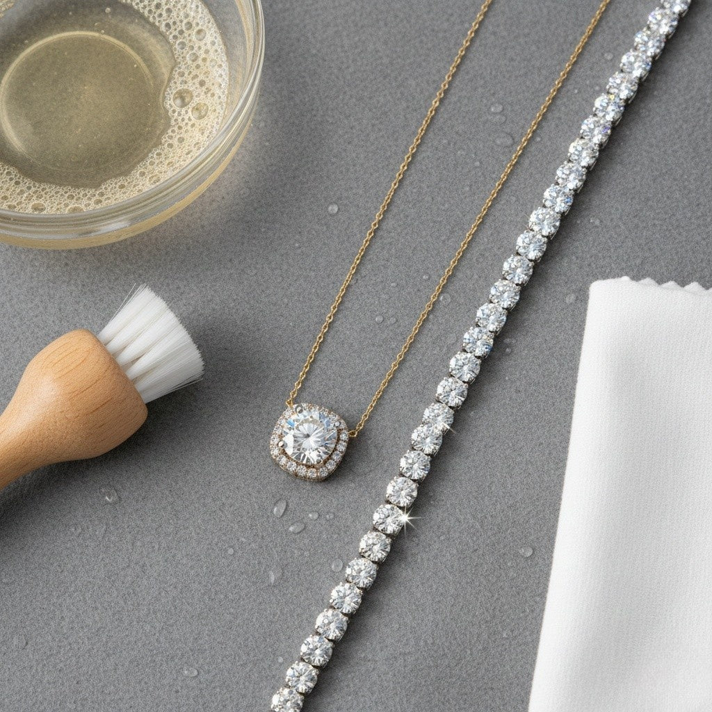 How to Clean Diamond Necklaces and Bracelets