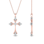 Load image into Gallery viewer, affordable-diamond-pendant-necklace-in-rose-gold-FDPD10866ANGLE2-NL-RG
