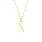 Load image into Gallery viewer, alphabet-n-diamond-pendant-in-FDPD11292NSLEEP-NL-YG
