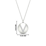 Load image into Gallery viewer, Initial Diamond Disc Pendant

