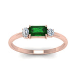 Load image into Gallery viewer, alternate-emerald-3-stone-engagement-ring-in-rose-gold-FD9006EMGEMGR-NL-RG.jpg
