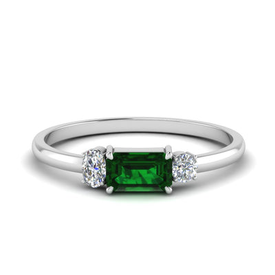 Alternate Gemstone 3 Stone Ring