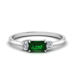 Alternate Gemstone 3 Stone Ring