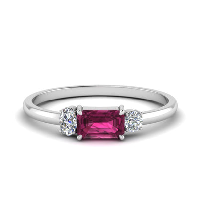 Alternate Gemstone 3 Stone Ring