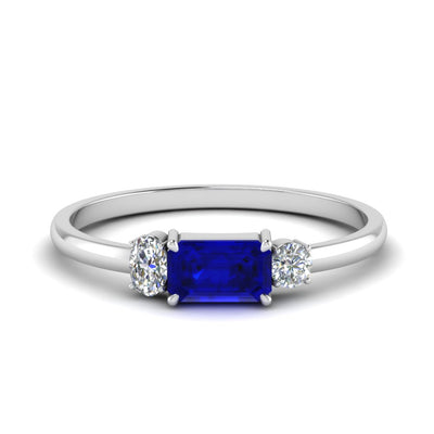 Alternate Gemstone 3 Stone Ring