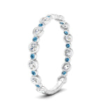 Load image into Gallery viewer, alternating-bezel-set-round-diamond-wedding-band-with-blue-topaz-in-white-gold-FD65654BGICBLTO-NL-WG.jpg
