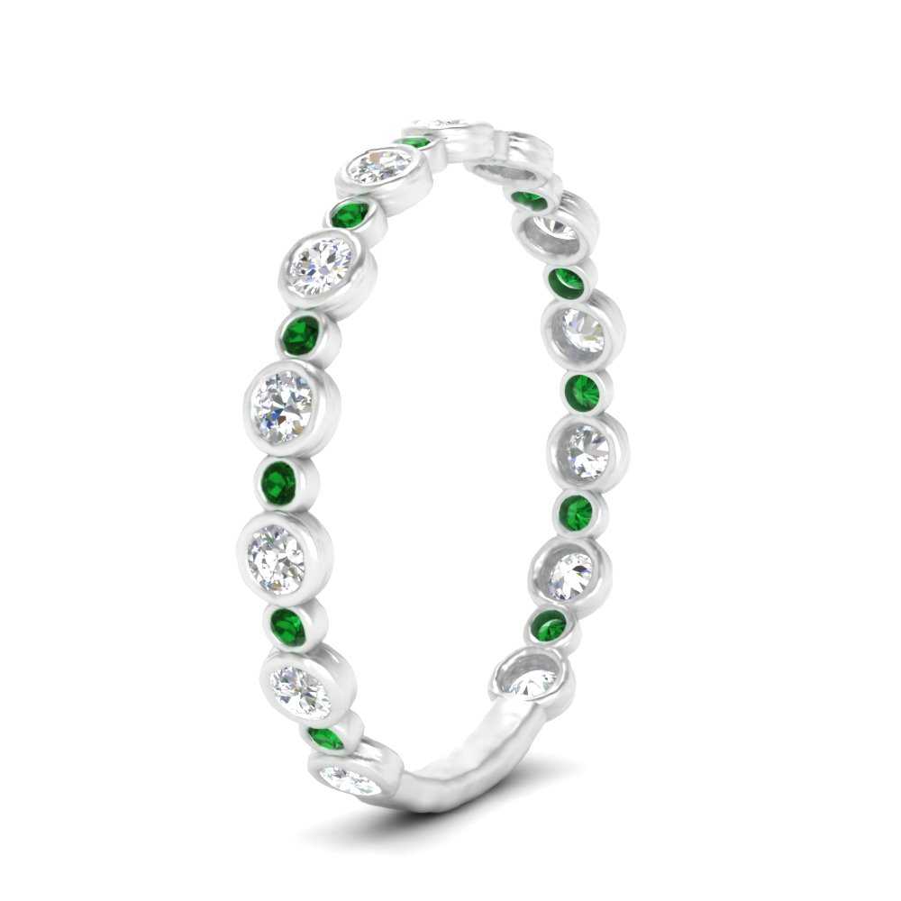 alternating-bezel-set-round-diamond-wedding-band-with-emerald-in-white-gold-FD65654BGEMGR-NL-WG.jpg