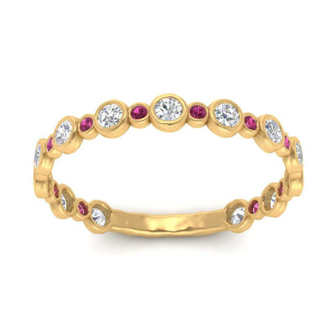 alternating-bezel-set-round-diamond-wedding-band-with-pink-sapphire-in-yellow-gold-FD65654BGSADRPI-NL-YG.jpg