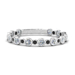 Load image into Gallery viewer, alternating-bezel-set-round-wedding-band-with-black-diamond-in-white-gold-FD65654BGBLACK-NL-WG.jpg
