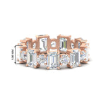 Load image into Gallery viewer, Alternating Diamond Eternity Wedding Band 4 Carat
