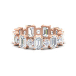 Load image into Gallery viewer, Alternating Diamond Eternity Wedding Band 4 Carat

