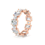 Load image into Gallery viewer, Alternating Diamond Eternity Wedding Band 4 Carat
