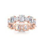 Load image into Gallery viewer, Alternating Diamond Eternity Wedding Band 4 Carat
