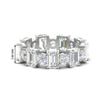 Load image into Gallery viewer, Alternating Diamond Eternity Wedding Band 4 Carat
