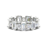 Load image into Gallery viewer, Alternating Diamond Eternity Wedding Band 4 Carat
