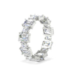 Load image into Gallery viewer, Alternating Diamond Eternity Wedding Band 4 Carat
