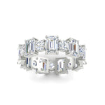 Load image into Gallery viewer, Alternating Diamond Eternity Wedding Band 4 Carat

