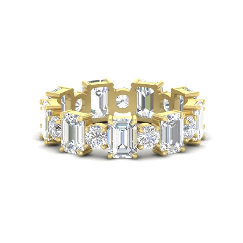 alternating-diamond-eternity-wedding-band-4-carat-in-yellow-gold-FDEWB10256-4.00CT-NL-YG