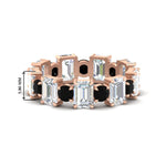 Load image into Gallery viewer, Alternating Diamond Eternity Wedding Band 4 Carat
