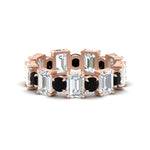 Load image into Gallery viewer, Alternating Diamond Eternity Wedding Band 4 Carat
