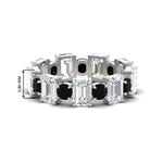 Load image into Gallery viewer, Alternating Diamond Eternity Wedding Band 4 Carat
