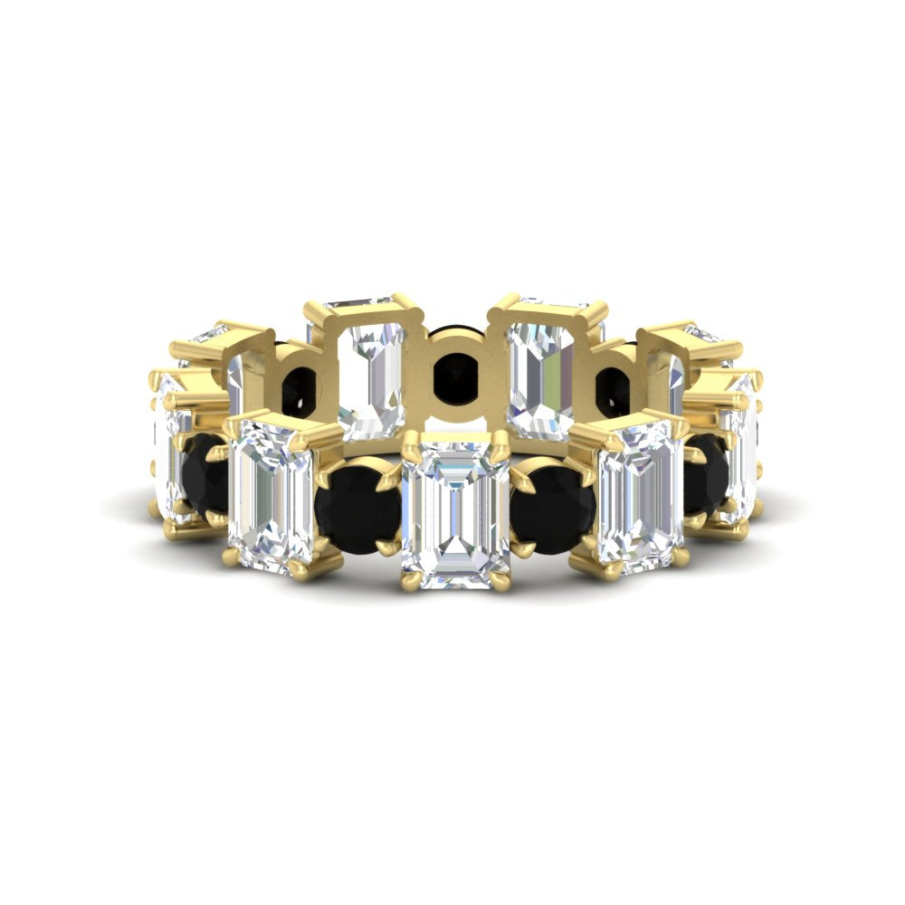 Alternating Diamond Eternity Wedding Band 4 Carat