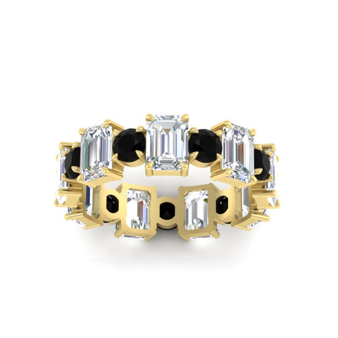 Alternating Diamond Eternity Wedding Band 4 Carat