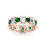 Load image into Gallery viewer, Alternating Diamond Eternity Wedding Band 4 Carat
