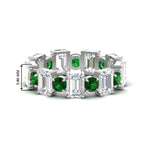 Load image into Gallery viewer, Alternating Diamond Eternity Wedding Band 4 Carat
