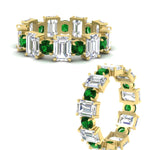 Load image into Gallery viewer, Alternating Diamond Eternity Wedding Band 4 Carat
