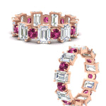 Load image into Gallery viewer, Alternating Diamond Eternity Wedding Band 4 Carat
