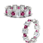 Load image into Gallery viewer, Alternating Diamond Eternity Wedding Band 4 Carat
