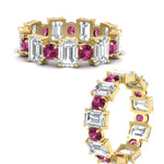 Load image into Gallery viewer, Alternating Diamond Eternity Wedding Band 4 Carat
