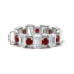 Load image into Gallery viewer, Alternating Diamond Eternity Wedding Band 4 Carat

