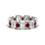 Load image into Gallery viewer, Alternating Diamond Eternity Wedding Band 4 Carat
