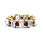 Load image into Gallery viewer, Alternating Diamond Eternity Wedding Band 4 Carat
