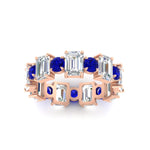 Load image into Gallery viewer, Alternating Diamond Eternity Wedding Band 4 Carat
