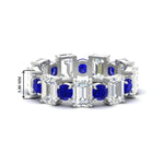 Load image into Gallery viewer, Alternating Diamond Eternity Wedding Band 4 Carat
