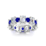 Load image into Gallery viewer, Alternating Diamond Eternity Wedding Band 4 Carat
