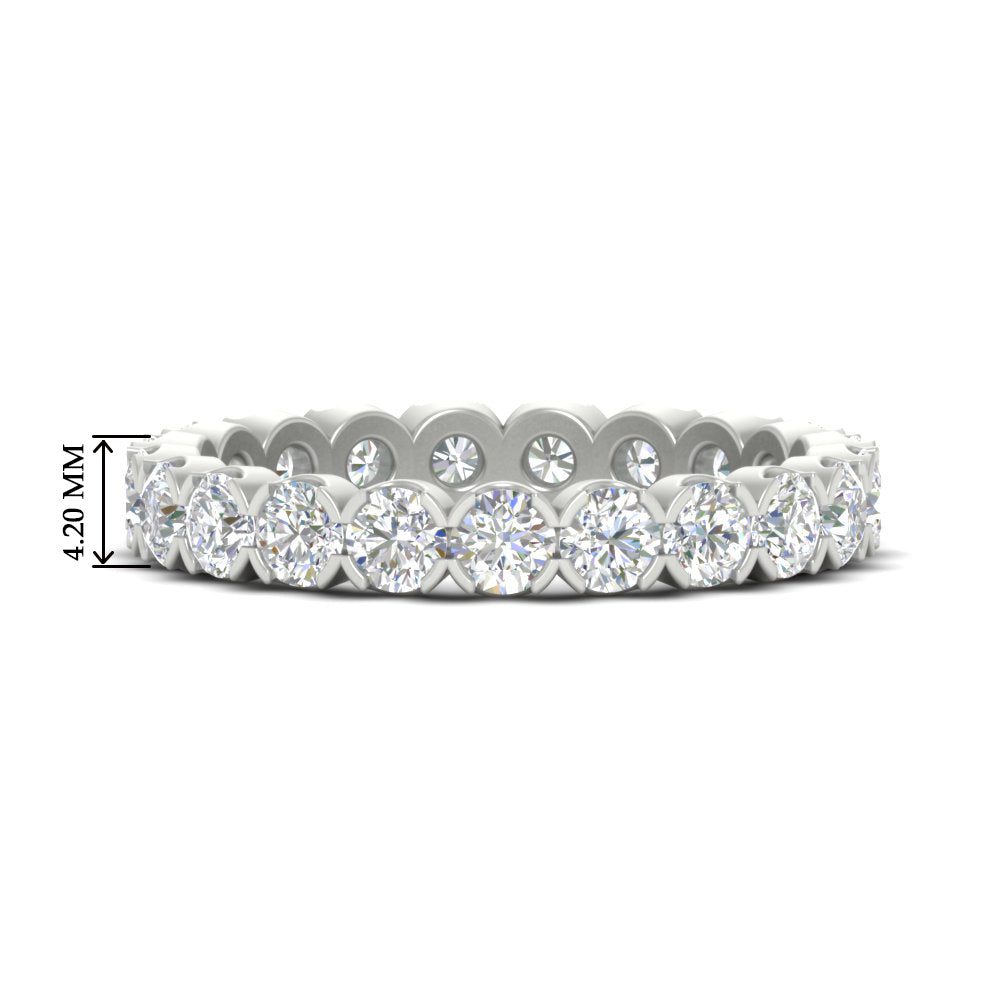 Altimate Round Diamond 2 Carat Full Eternity Wedding Ring