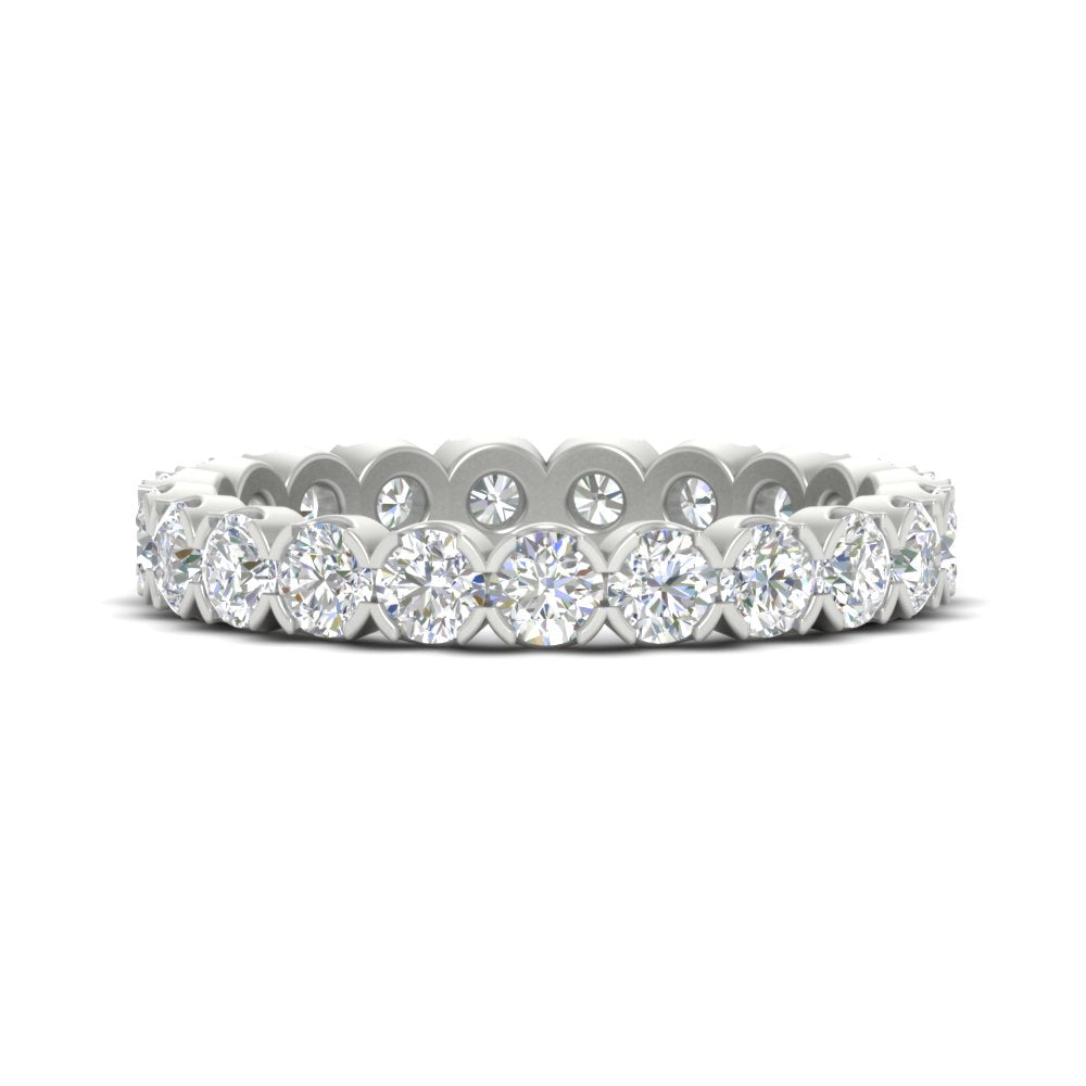 Altimate Round Diamond 2 Carat Full Eternity Wedding Ring