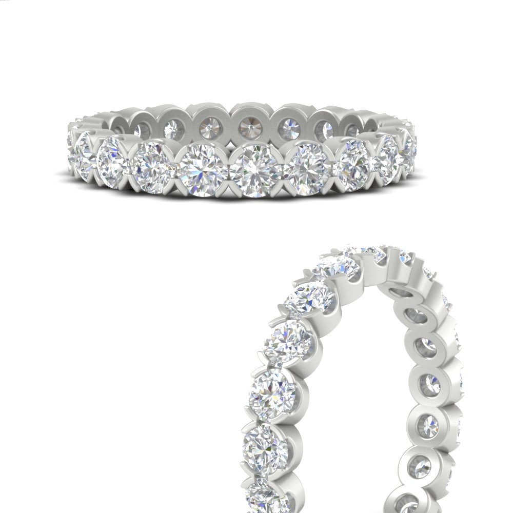 Altimate Round Diamond 2 Carat Full Eternity Wedding Ring